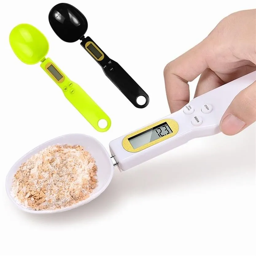 Kökstillbehör 500G 0 1G LCD Display Digital Electronic Measuring Spoon Kitchen Gadgets Cooking Tools Bakningstillbehör 21230E