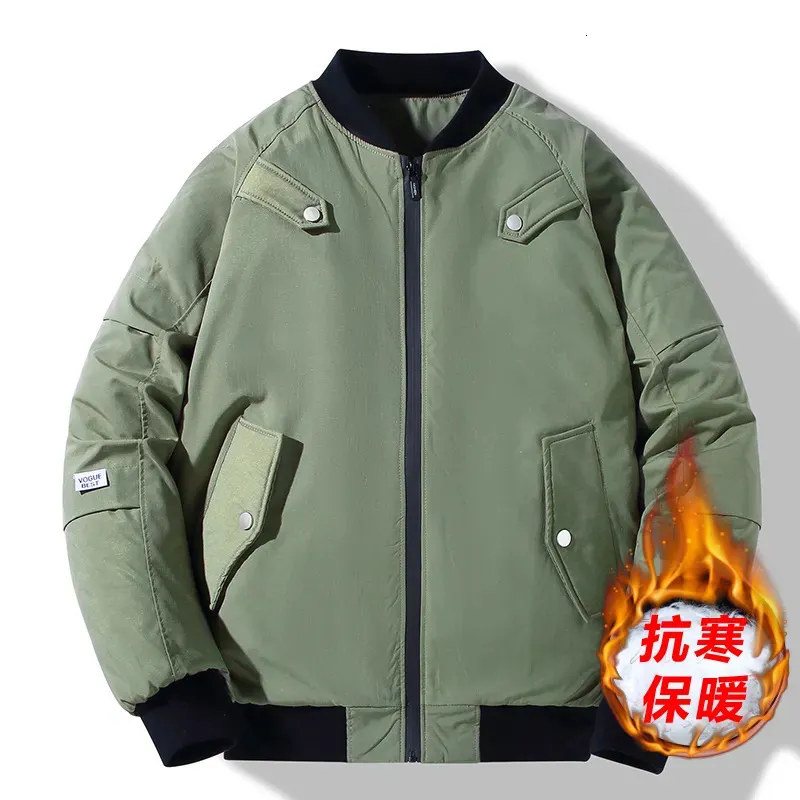 Men s Down Parkas 150 kg vinter militär 2023 Outwear Mens Cotton Padded Pilot Army Bomber Coat Casual Baseball Jackets Plus storlek 10xl 9xl 231005