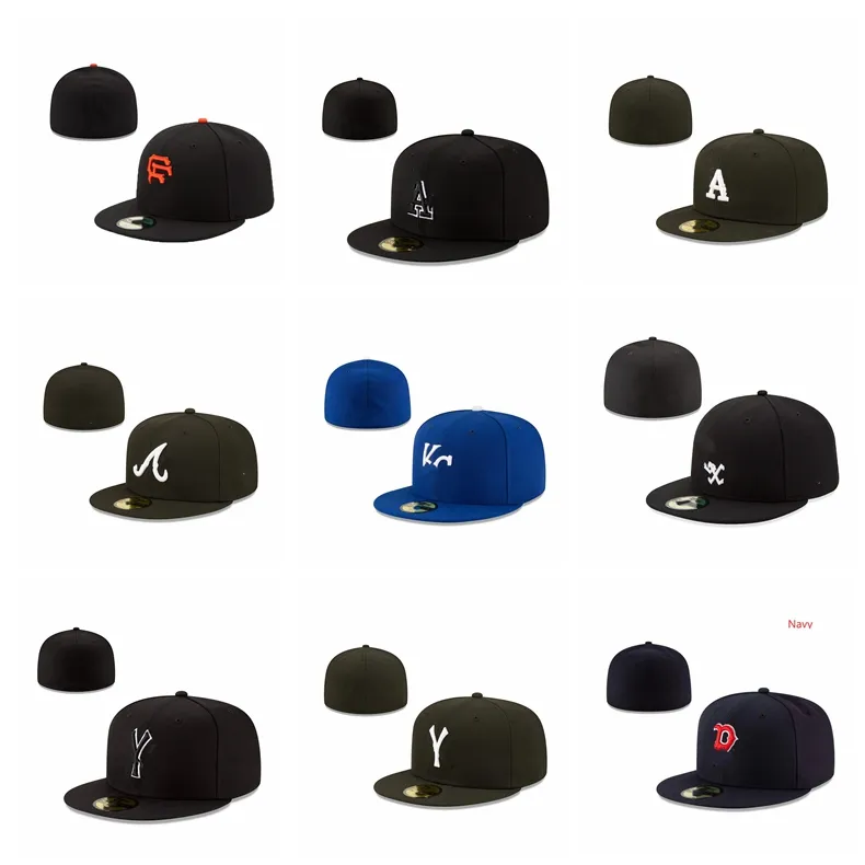 Unisex Outdoor Ready Stock Mexico Ingerichte Letter M Hip Hop Maat Hoeden Baseball Caps Volwassen Platte Piek voor Mannen Vrouwen Volledig Gesloten Maat 7-8