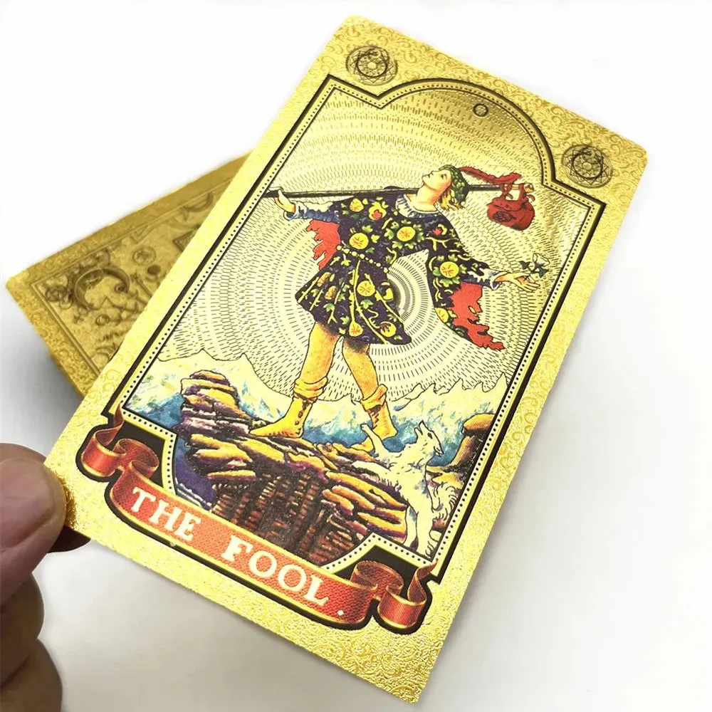 Gold Foil Tarot Cards 78 Card Deck With Guidebook... From Men05, $13.28 ...