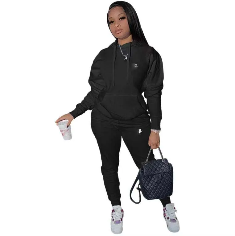 Designer Ladies Fleece Tracksuit Casual Pure Cotton Knitted