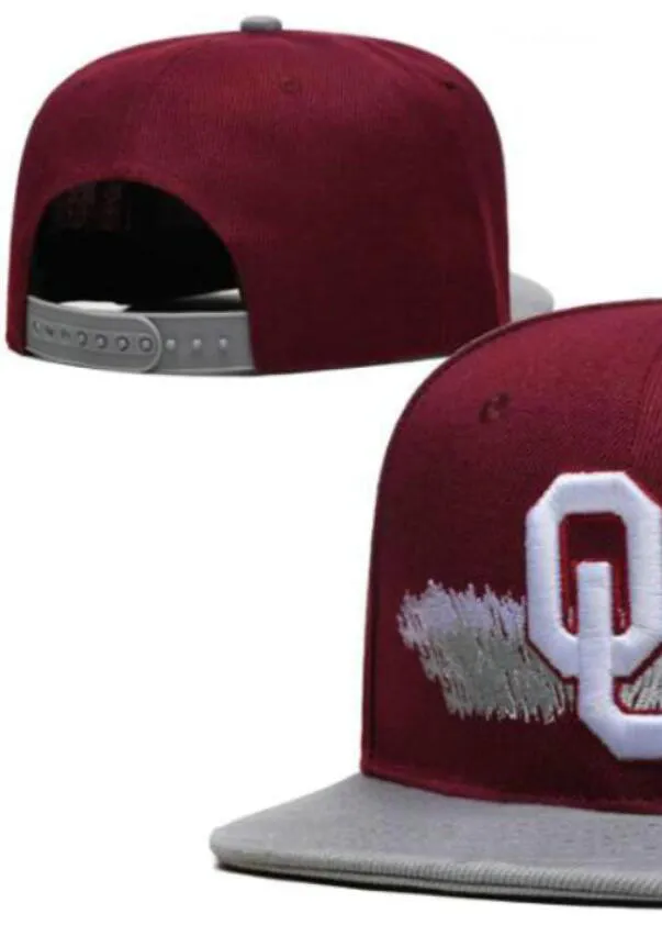 2023 All Team Fan's USA College Baseball القابلة للتعديل قبعة Sooners on Field Mix Size حجم مسطح فاتورة Ball Snapback Caps Bone Chapeau A1