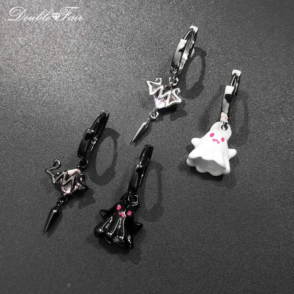 Various Acrylic Ghost BOO Pumpkin Spider Halloween Earrings Dia De los Muertos