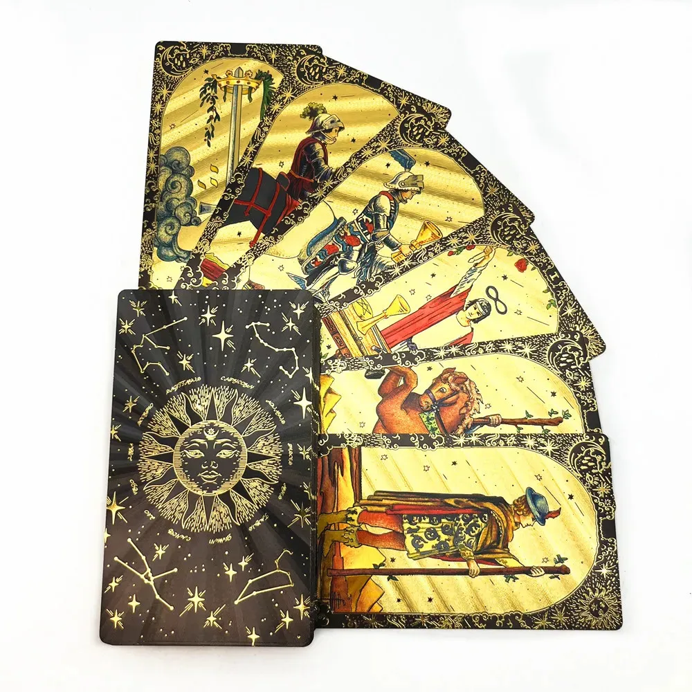 Gold Foil Tarot Cards 78 Card Deck With Guidebook... From Men05, $13.28 ...