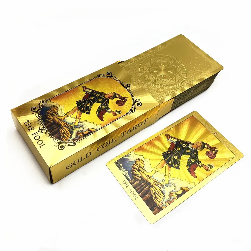 Gold Foil Tarot Cards 78 Card Deck With Guidebook... From Men05, $13.28 ...