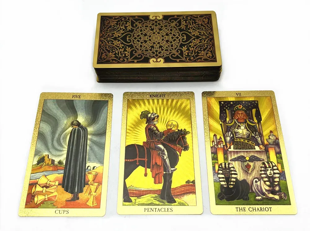 Gold Foil Tarot Cards 78 Card Deck With Guidebook... From Men05, $13.28 ...