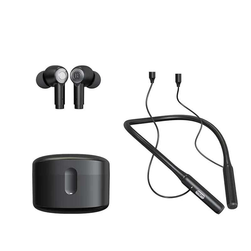 Aktivt brusreducerande trådlösa öronsnäckor J9, hörlurar i örat, IPX6 Vattentät Bluetooth 5.2 Stereo Earphones, Nedersive Sound Premium Deep Bass Headset