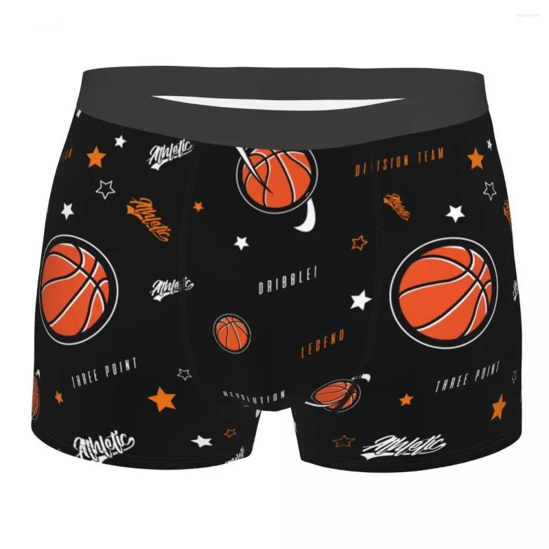 Onderbroek Basketbal Game Speler Heren Ondergoed Sport Lover Boxershorts Slipje Nieuwigheid Mid Taille Voor Homme S-XXL