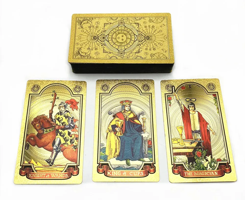 Gold Foil Tarot Cards 78 Card Deck With Guidebook... From Men05, $13.28 ...
