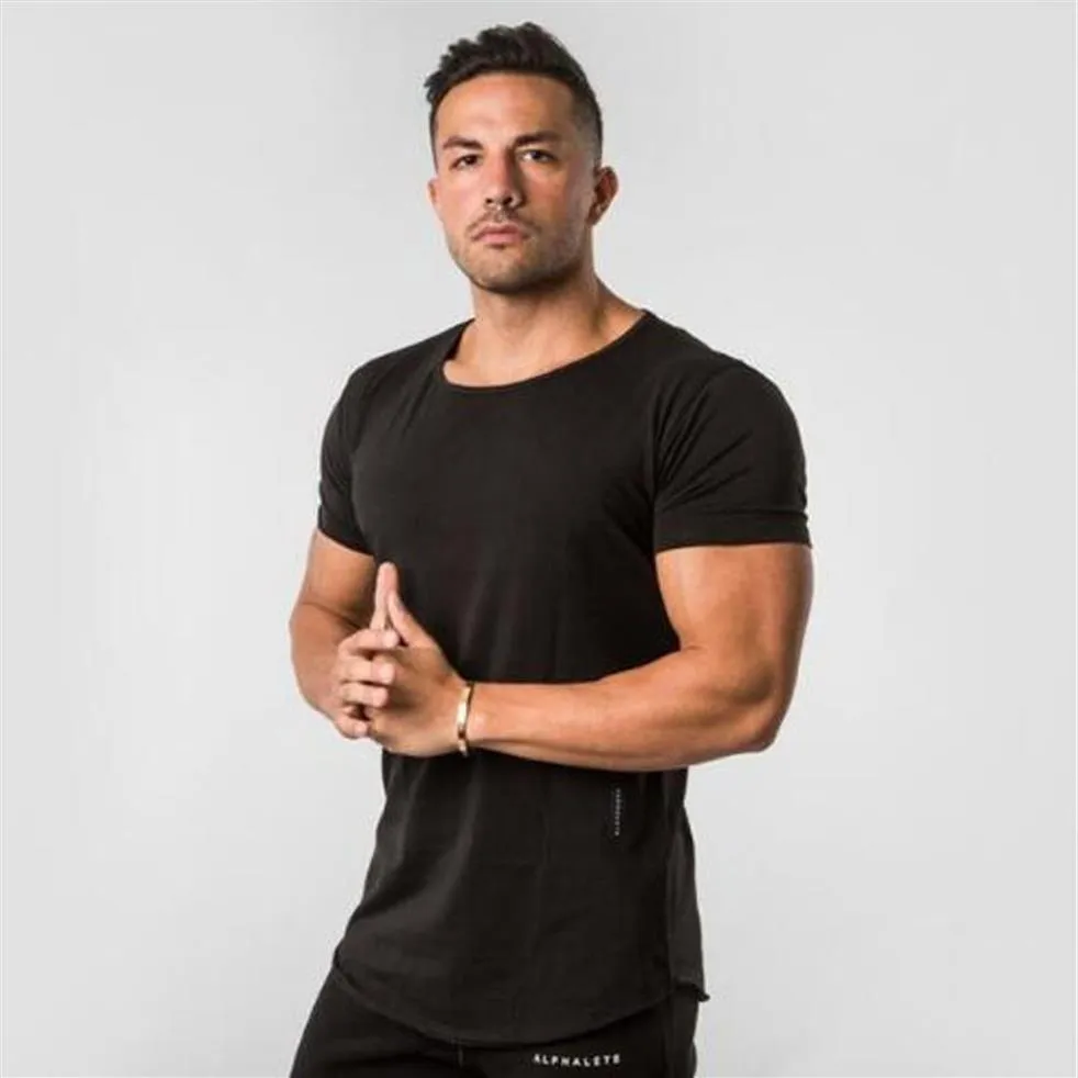 T-shirt con pannelli di nuova marca T-shirt fitness da uomo Homme Palestre T-shirt da uomo Fitness Crossfit T-shirt estive Top con M-2XL2797