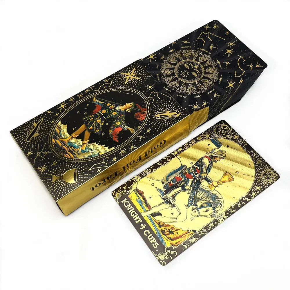 Gold Foil Tarot Cards 78 Card Deck With Guidebook... From Men05, $13.28 ...
