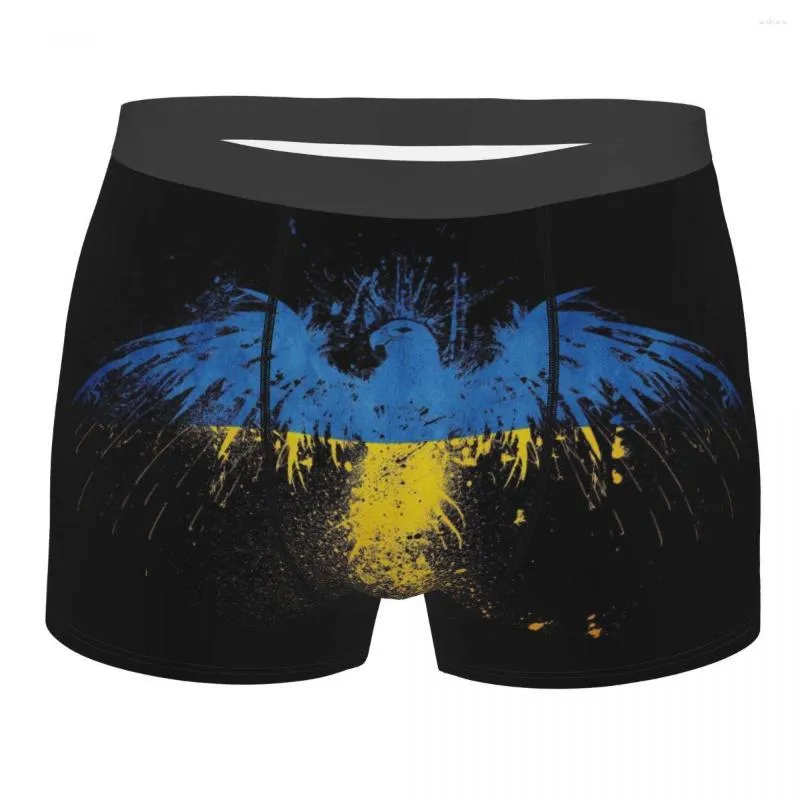 Sous-vêtements drôles Boxer Shorts culottes hommes Ukraine drapeau sous-vêtements doux pour homme grande taille
