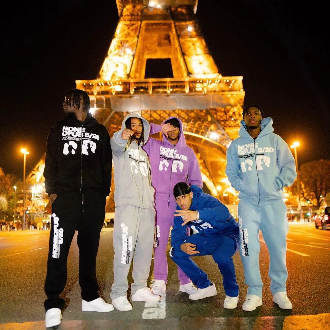 Men S Tracksuits Y2K Harajuku Streetwear Men Two Piece Set NOFS