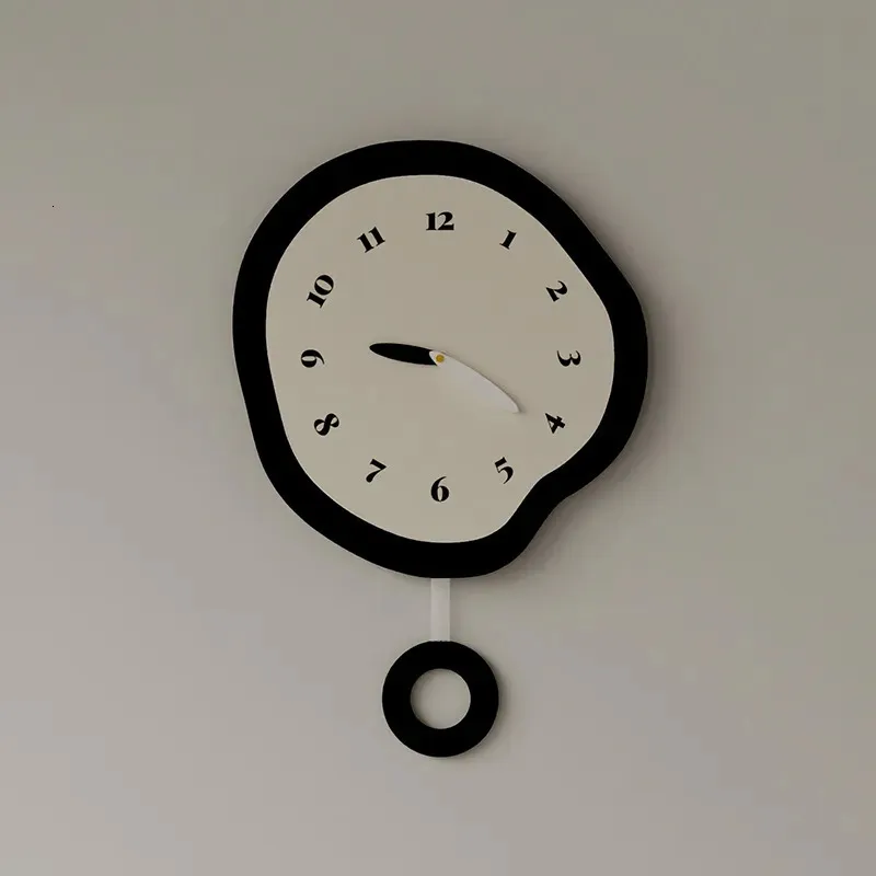 Relógios de parede MOMO Escandinavo Relógio de parede Restaurante Ins Relógio Celebridade Relógio de parede Sala de estar Quarto Super Silencioso Relógio Sala de estar 230928