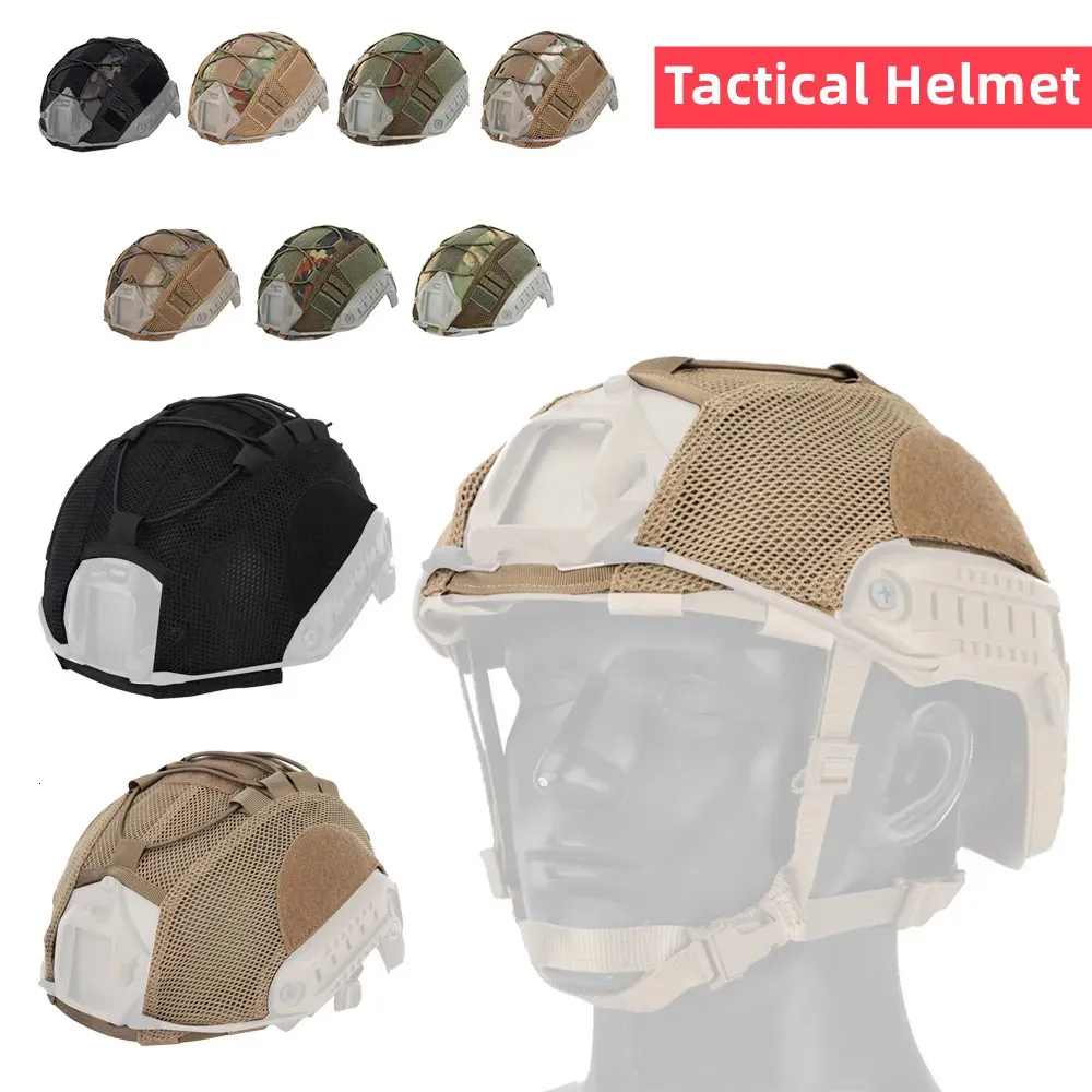 Ski Helmets Paintball Tactical Helmet Carpet 500D Nylon Molle Ski Mask Cover Snowboard Ski Helmet Men Bicycle Helmet CS Training Accessories 231005