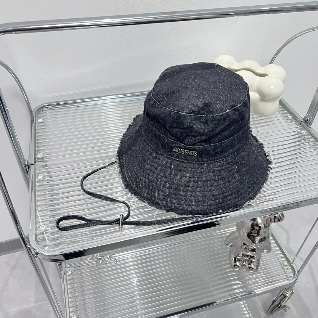 Frayed expedition hat JA Cowboy Fisherman Hat High version Correct Letter hat for Men and women Le bob Artichaut