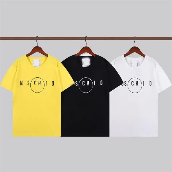 Summer Fashion Womens Tees Luxurys Yellow Designers Bear T Shirts For Men Letter Tops Clothing Chic Short Sleeved Tshirt