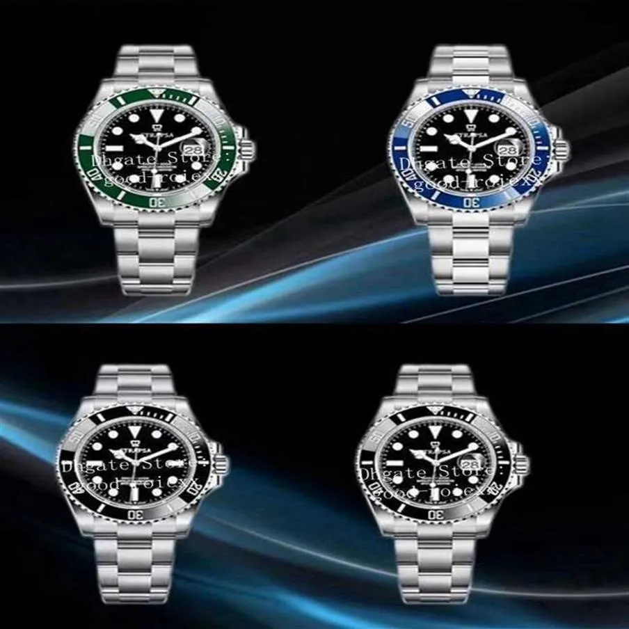 Мужские часы 41 мм, синие, черные, зеленые, автоматические, Cal 3235 Eta, 126610, керамический безель Cerachrom, Dive 126619, мужские водонепроницаемые, сталь 904L, сталь 263k