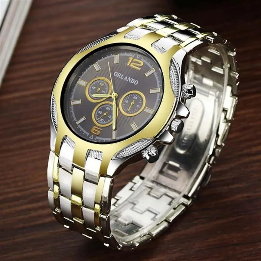 Orlando Mens Stainless Steel Watch Fashion Business Casual