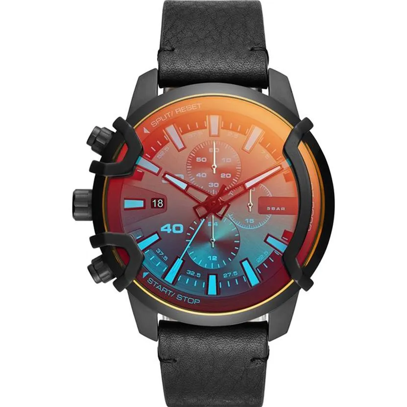 Nouveau 2022 DZ montres DZ4519 48mm montre à Quartz en céramique boîte en acier inoxydable noir montre de sport 284D
