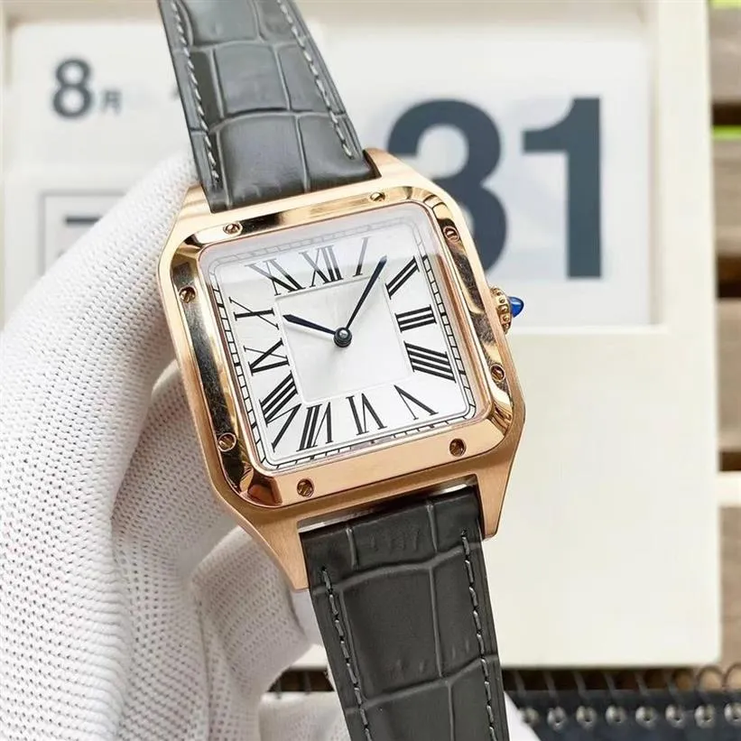 Mens Watch Square Watch Automatyczne zegarki Mechanical Designer Watches Size 39 mm Bransoletka ze stali nierdzewnej szafir
