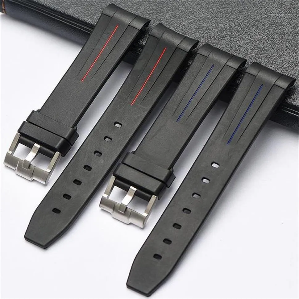 EACHE Nuovo cinturino in gomma siliconica cinturini per orologi cinturino impermeabile 20mm 21mm1232D