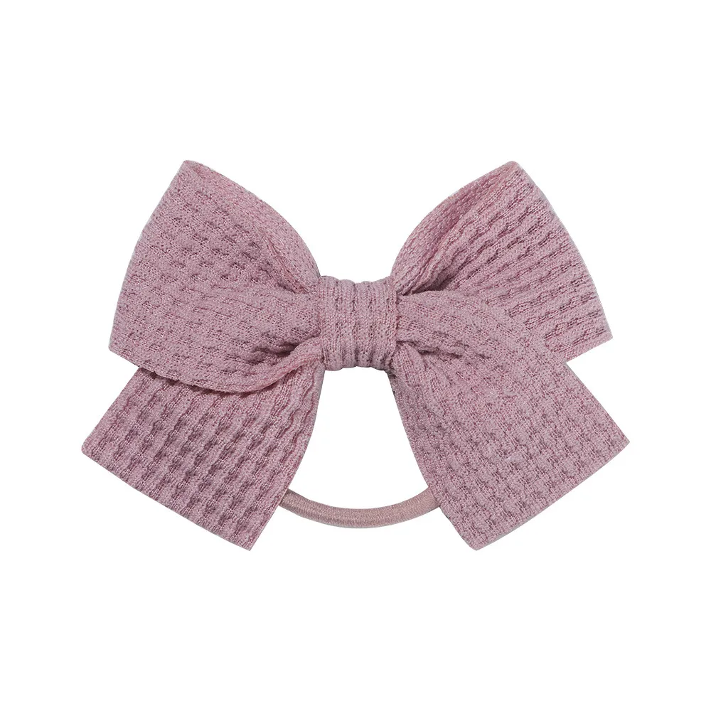 cross-border macaron bow rubber band baby baby hair ring handmade headdress hair accessories 3606