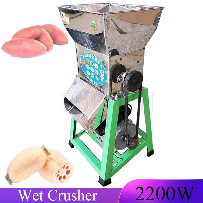 Sweet Potato Grating Root Pulp Separator Machine Pulverizer Mill Cassava Crushing Grinding Machine