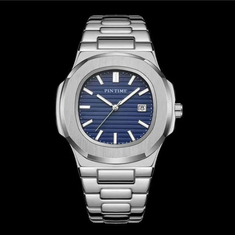Topp Luxury Brand Classic Watch Men's Business Quartz Watch rostfritt stål Luminous Hand AAA Watch274x