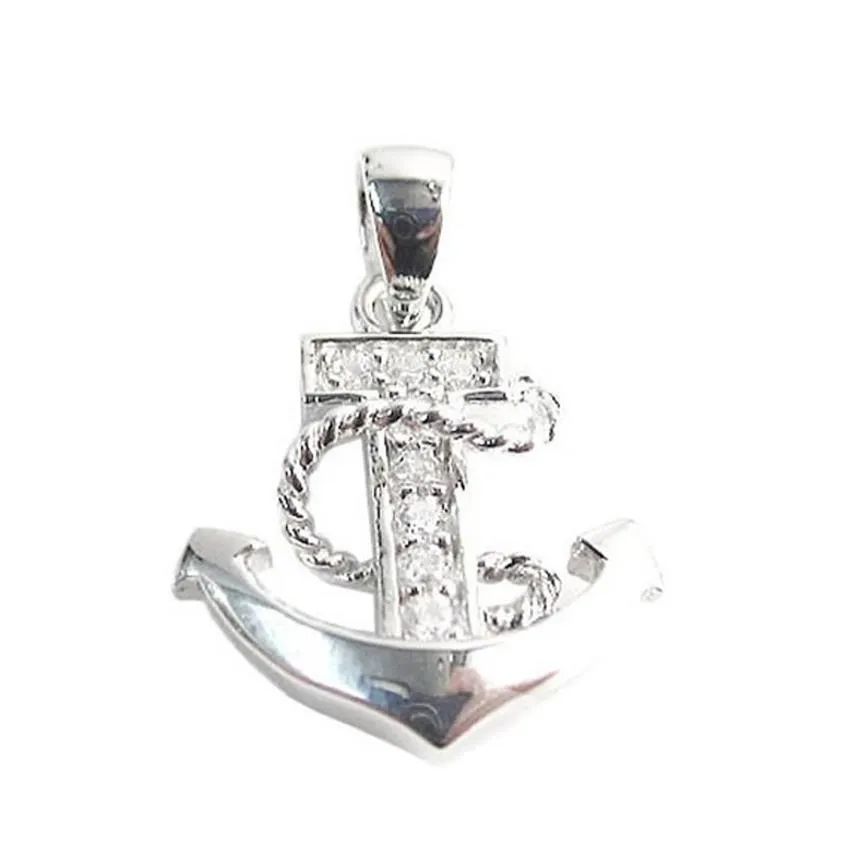 Beadsnice Anker-Charms-Anhänger für Damen-Halskettenherstellung aus 925er Sterlingsilber, kleine Anhänger, modisches Geschenk für Freunde, ID 26208343G