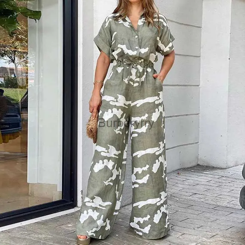 Print Playsuit Womens Camouflage Playsuit Women's Summer Jumpsuit