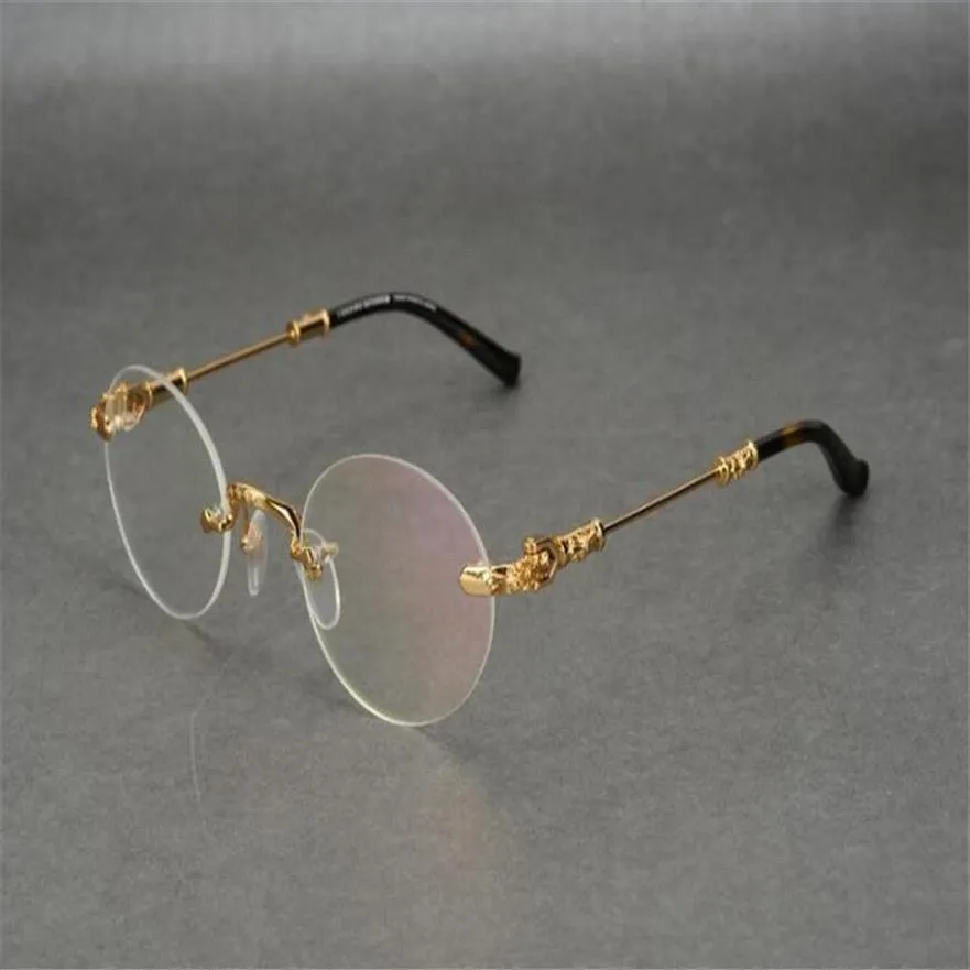 Occhiali da vista ottici in lega di design ovale vintage business design montatura per occhiali da vista in oro argento marca miopia ipermetropia occhiali232j