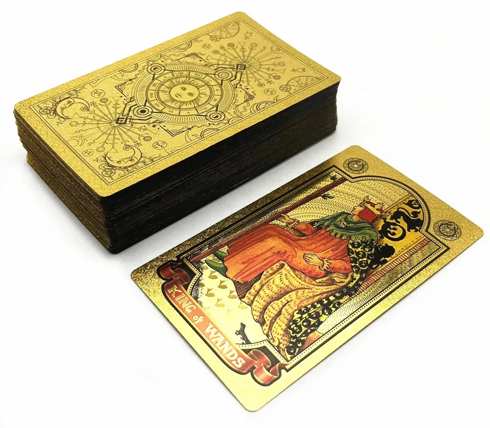Gold Foil Tarot Cards 78 Card Deck With Guidebook... From Men05, $13.28 ...