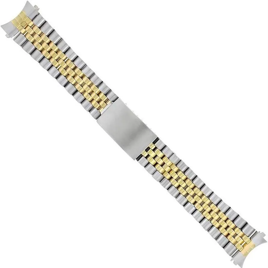 Bracelets de montre Bracelet de bande de jubilé de 20 mm compatible avec Datejust 16013 16233 16234 Accessoires en acier inoxydable 26642203