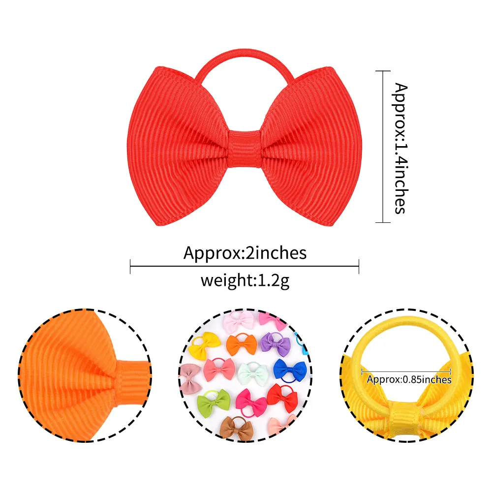 Baby hair accessories simple all-match bow hair ring girl ponytail rubber band headband 486