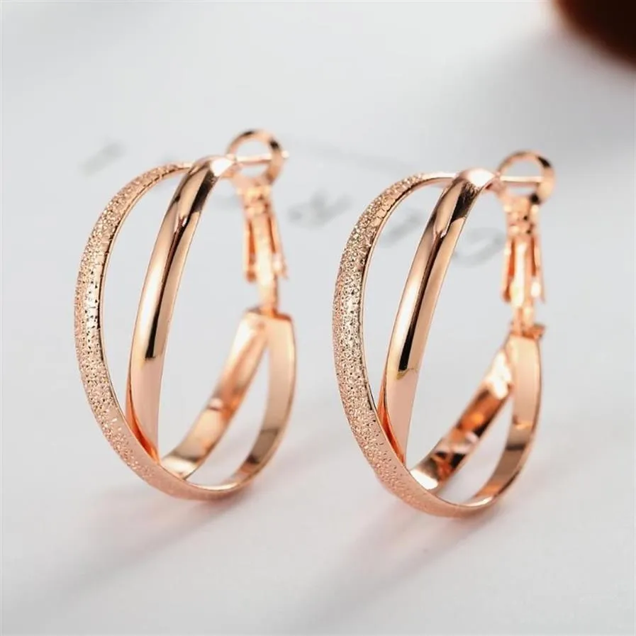 Hoop & Huggie Vintage Cross Matte Earrings Gold Silver Color For Women Earing Jewelry Earings Earring A1812248E