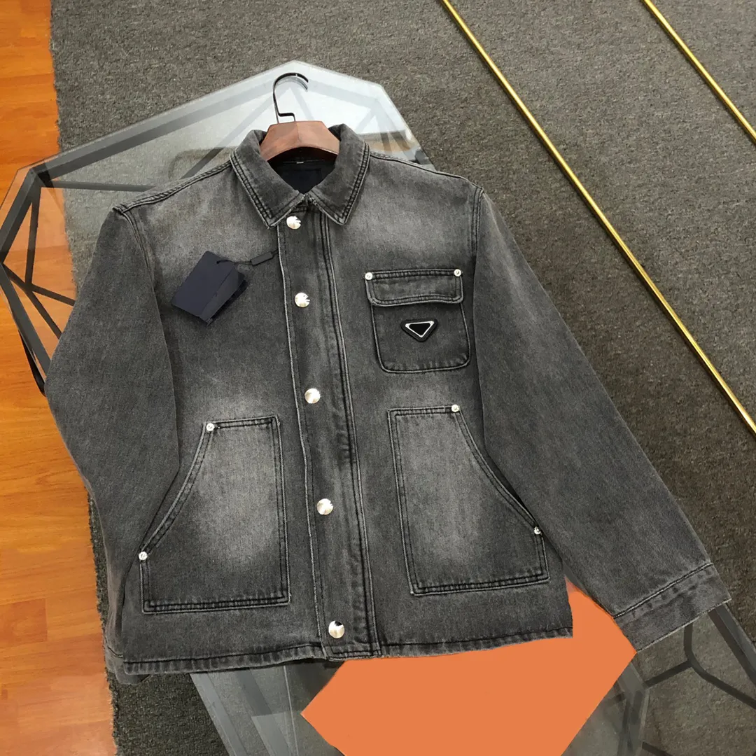2023 men jacket designer brand denim shirt jackets mens 480g Imported Velvet denims design comfortable letter High-density Chest badge embroidery silky shirts