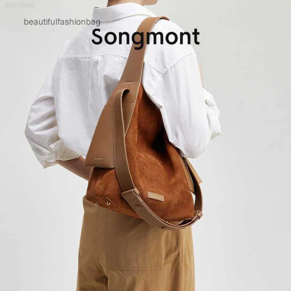 Borse a tracolla Borsa a tracolla monospalla per pendolari con zaino leggero pigro del designer Songmont Medium Ear Tote