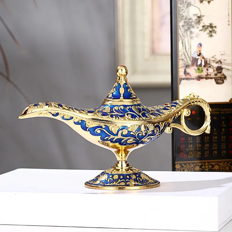 Obiekty dekoracyjne figurki arabska mitologia „tysiąca i jedna noc” magiczna lampka retro zabawki do dekoracji domowej ozdoby sceny rekwizyty 230928