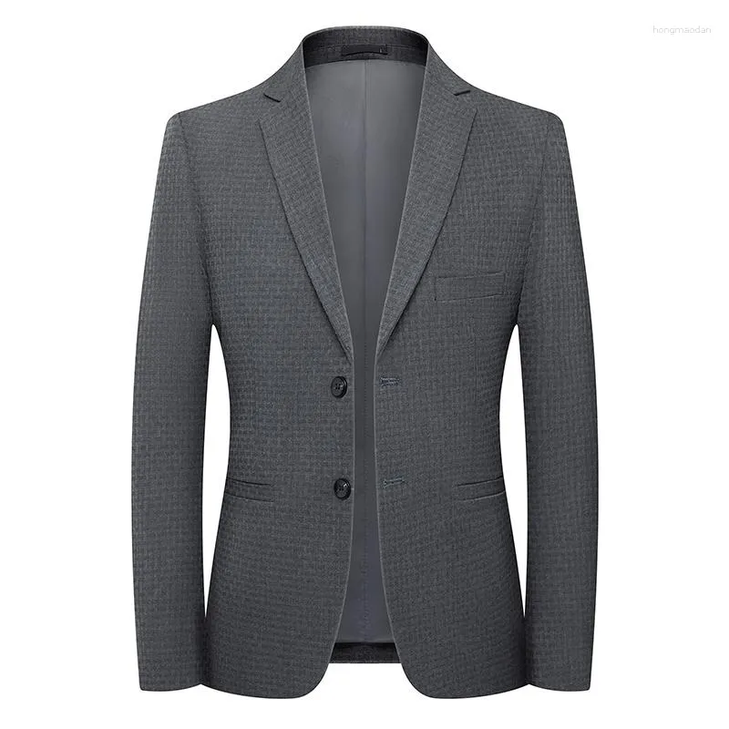 Herenkostuums Britse stijl Vintage Effen Blazer Heren Casual Slim Fit Jasje Enkele knop Zakelijk Sociaal Grote maten 3XL Hombre