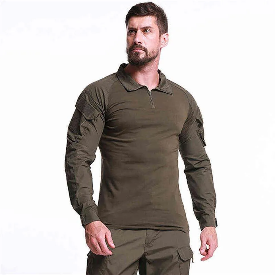 MEGE TACTICAL SHIRT Camouflage Army Battle Battle Combat Shirt Airsoft Paintball Camisa Militar Forces Costume Plusize G274Z