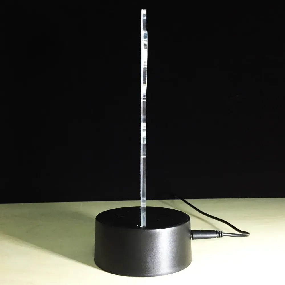 RGB Lights LED Lamp Base for 3D Illusion Lamp 4mm Acrylic Light Panel AA Battery or DC 5V USB 3D Night Light