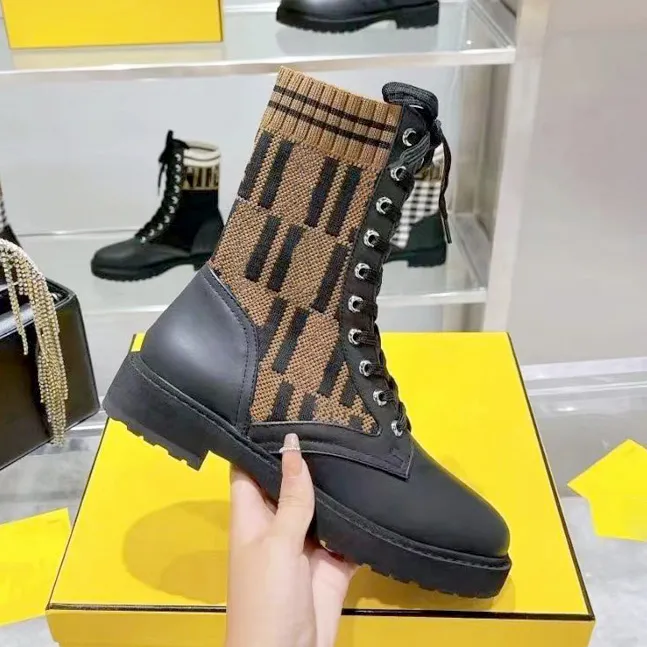 Designer Boots Silhouette Ankle Boots Martin Short Boots Elastic High Heels Sneaker Winter Women's Shoes Chelsea Motorcycle Rider Martin35-41