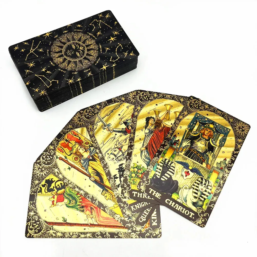 Gold Foil Tarot Cards 78 Card Deck With Guidebook... From Men05, $13.28 ...
