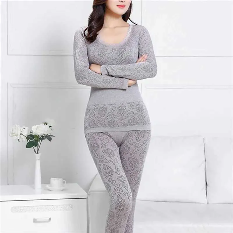 Long Johns Women For Winter Sexy Women Thermal Underwear Suit