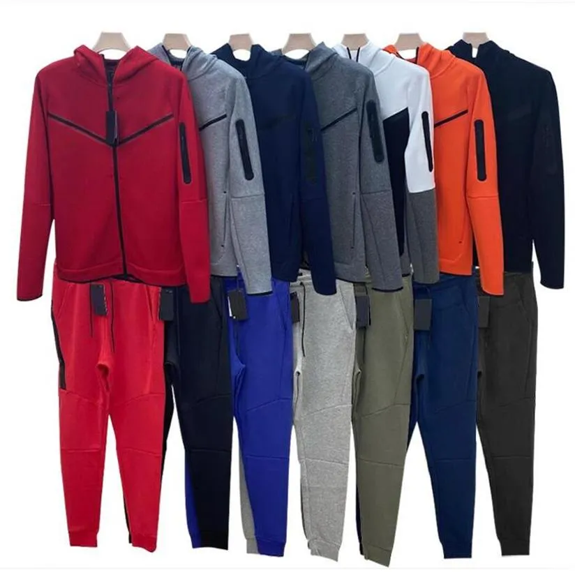 Mens Tech Fleece Tracksuits Fashion Designer Sportswear with Letters Men Women Hiphop Hoodies Sportsuit Casual Track Suits Hooded 3296