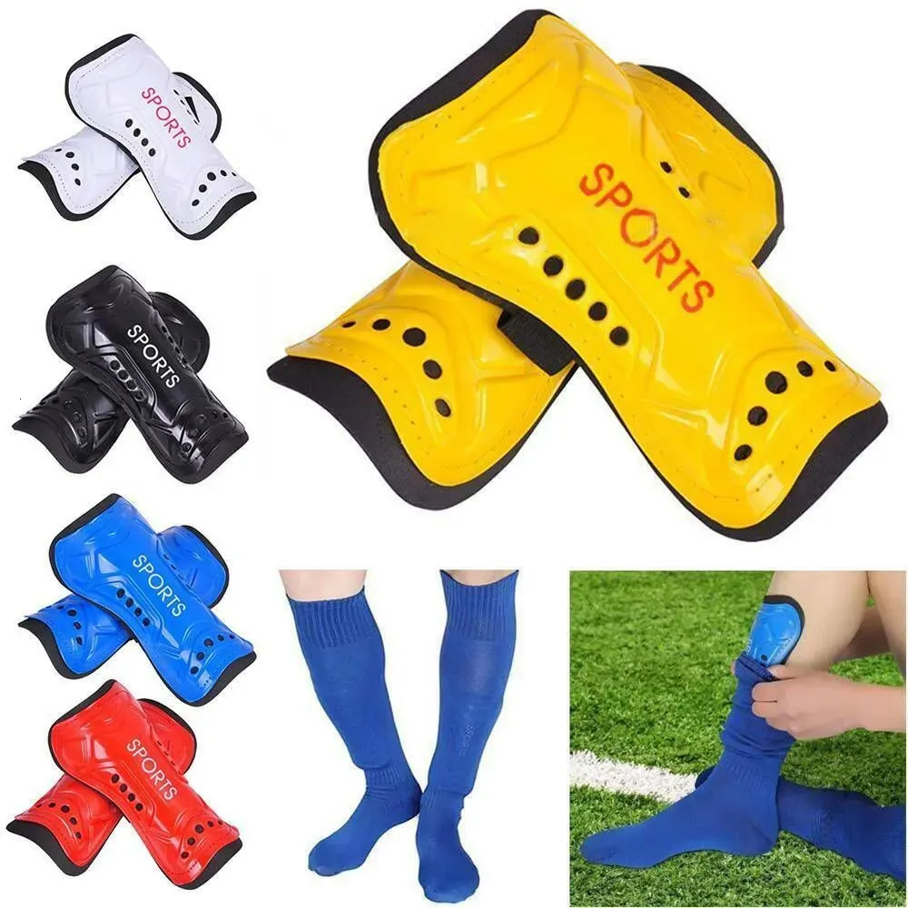 Protective Gear 1 Pair Adults Kids Sports Leg Protector Light Soft Foam Protect Adult Knee Support Soccer Shin Guards Football Pads 231005