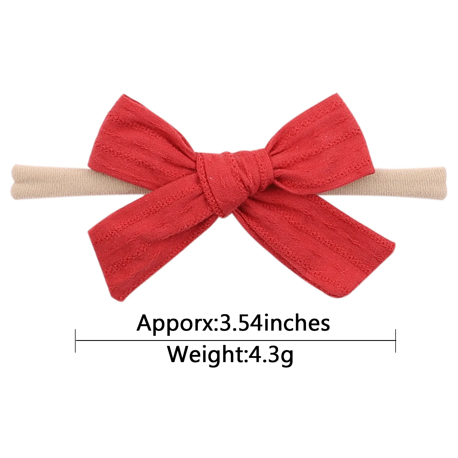 Korean children`s hair accessories idyllic fabric bow hair band vibrato baby soft elastic nylon headband 2296