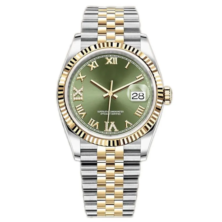 Montre de luxe Mens Automatic Mechanical Watches 36mm Full Stainless Steel Sapphire Super Luminous 5ATM Waterproof wristwatch 31MM2269