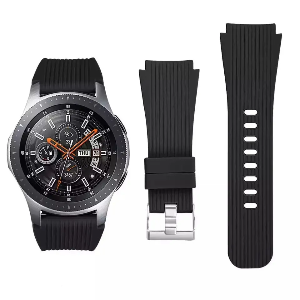 شاهد عصابات 22 مم حزام السيليكون Galaxy mm Gear S3 Frontier Watch Soft Mostband Mashfirt GTR 230928